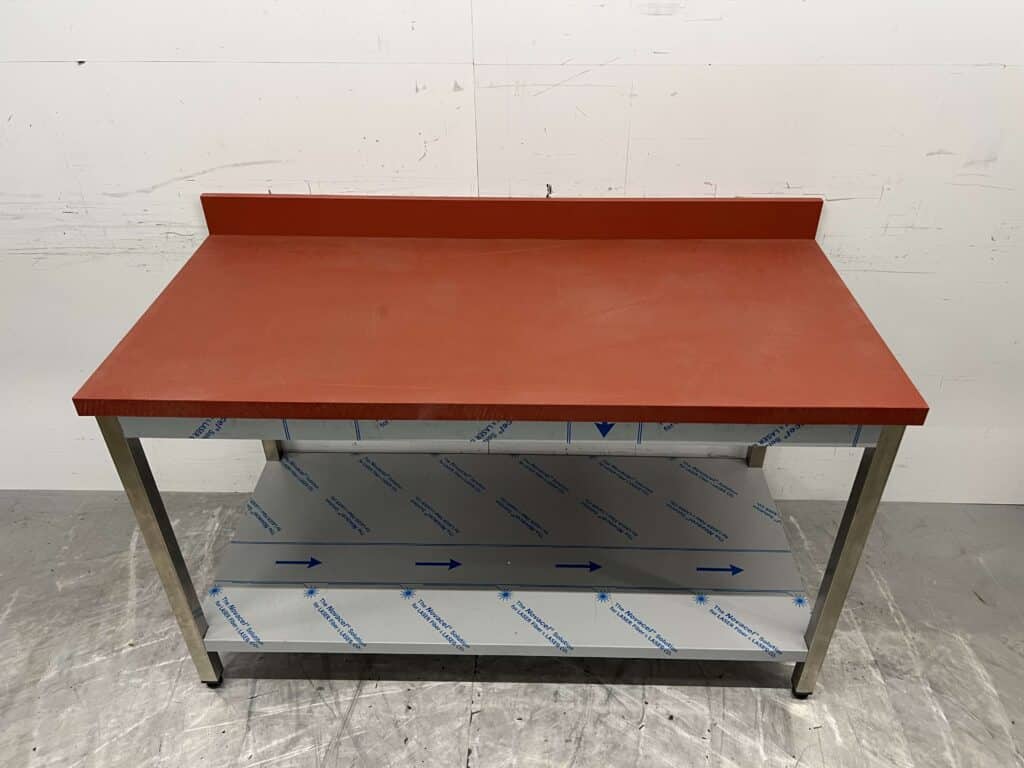 HCB RVS Polyethyleen PE Snijtafel Werktafel Premium-line 150 cm Horeca Slagerij - Afbeelding 4