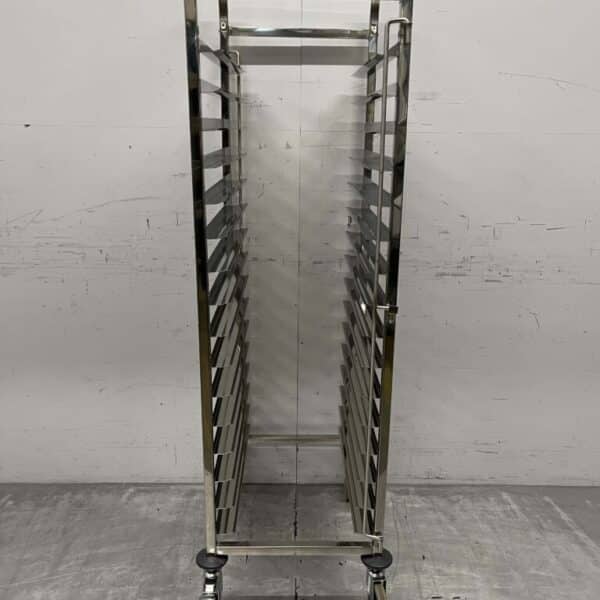 HCB RVS Regaalwagen Platenwagen 16 x 60/40 cm 173 cm Horeca