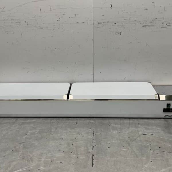 HCB RVS Opzetvitrine Opzet koelvitrine saladière 10 x 1/4 GN 200 cm Horeca