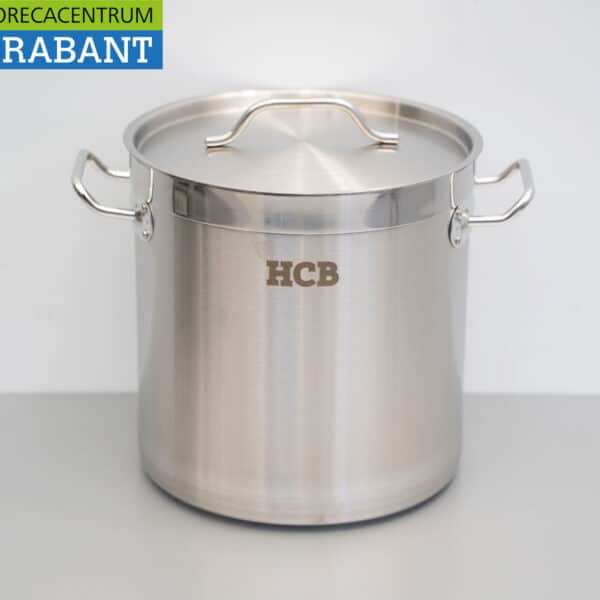 HCB RVS Soeppan Kookpan Pan Inductie 26 x 26 cm 12 liter Horeca