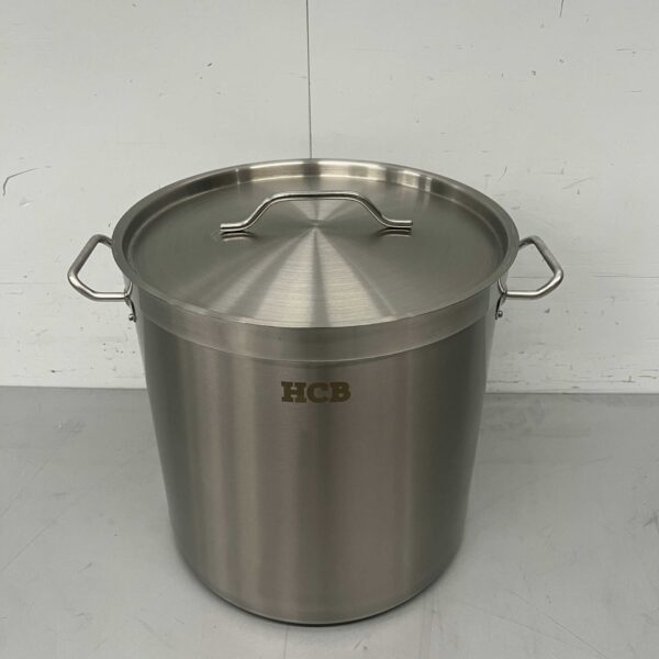 HCB RVS Soeppan Kookpan Pan Inductie 33,5 x 33,5 cm 25 liter Horeca