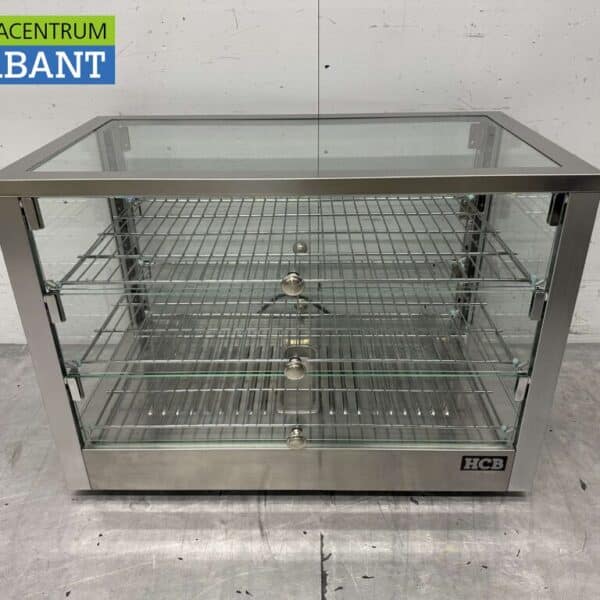 HCB RVS Warmhoudvitrine 115 liter 70 cm 230V Horeca