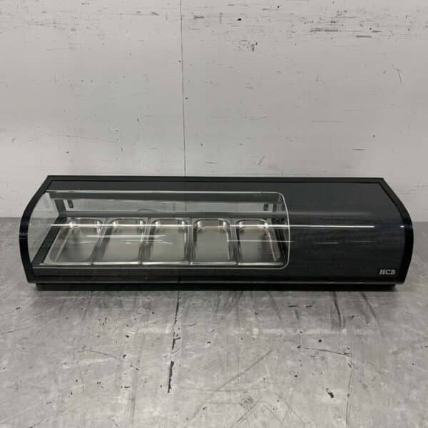 HCB Sushivitrine Tapasvitrine Opzet koelvitrine 5 x 1/3 GN 135 cm 230V Horeca