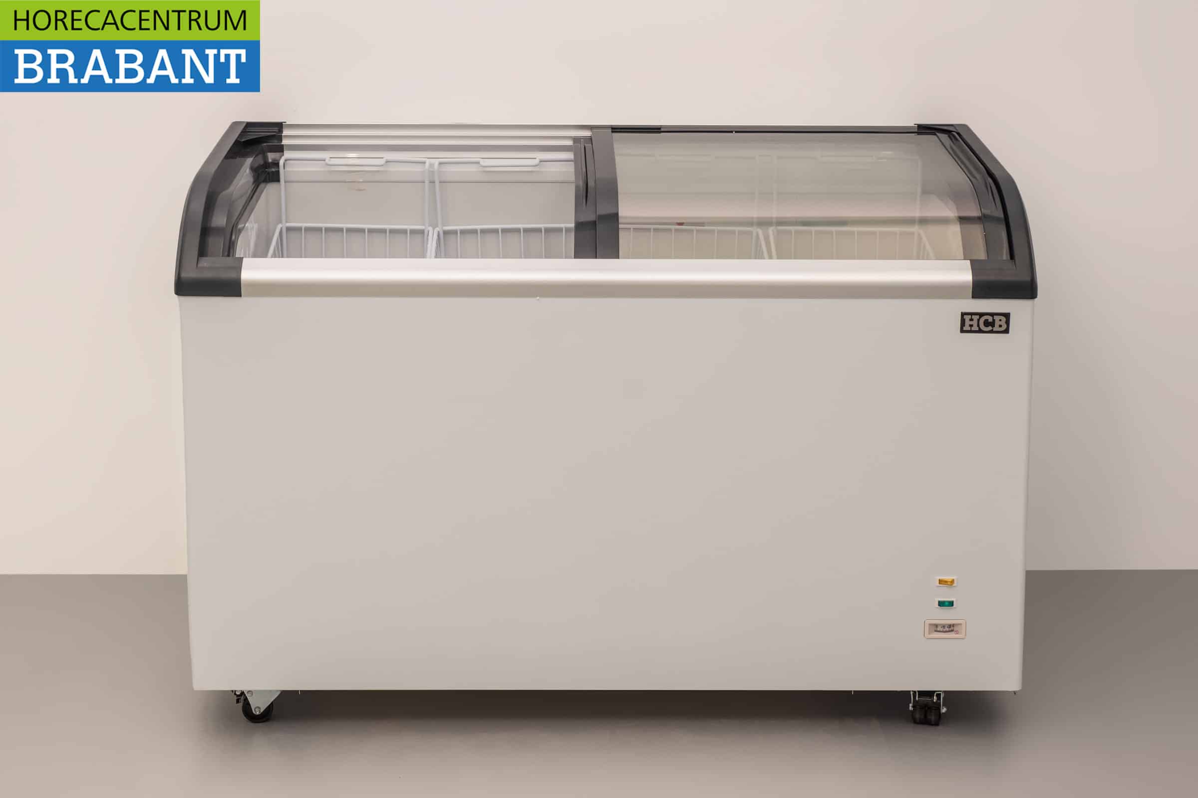 HCB Winkelvriezer Vriezer Vrieskist met glazen schuifdeksels 355 liter 230V Horeca - Afbeelding 4
