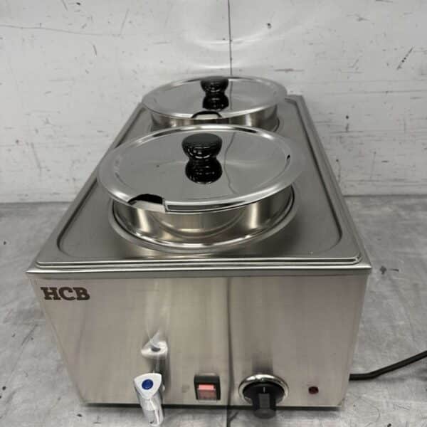 HCB RVS Hotpot Hot Pot Bain marie 2 x 6 liter 230V Horeca