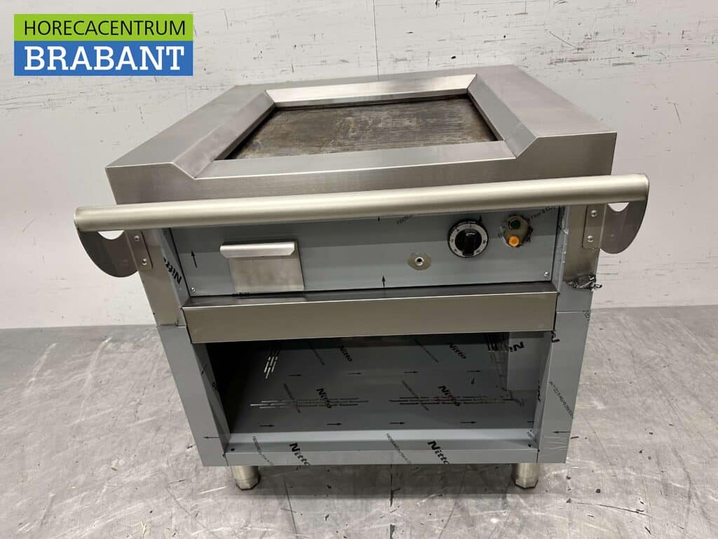 RVS Teppanyaki grill bakplaat grillplaat 80 cm 400V Horeca
