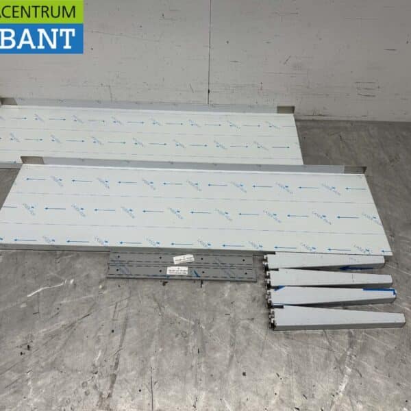 RVS Dubbel wandschap schap 140 x 40 cm Horeca