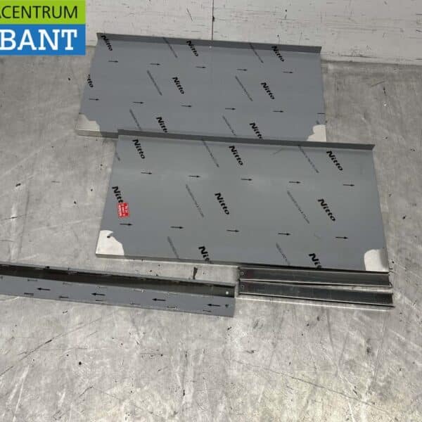RVS Dubbel wandschap schap 80 x 40 cm Horeca