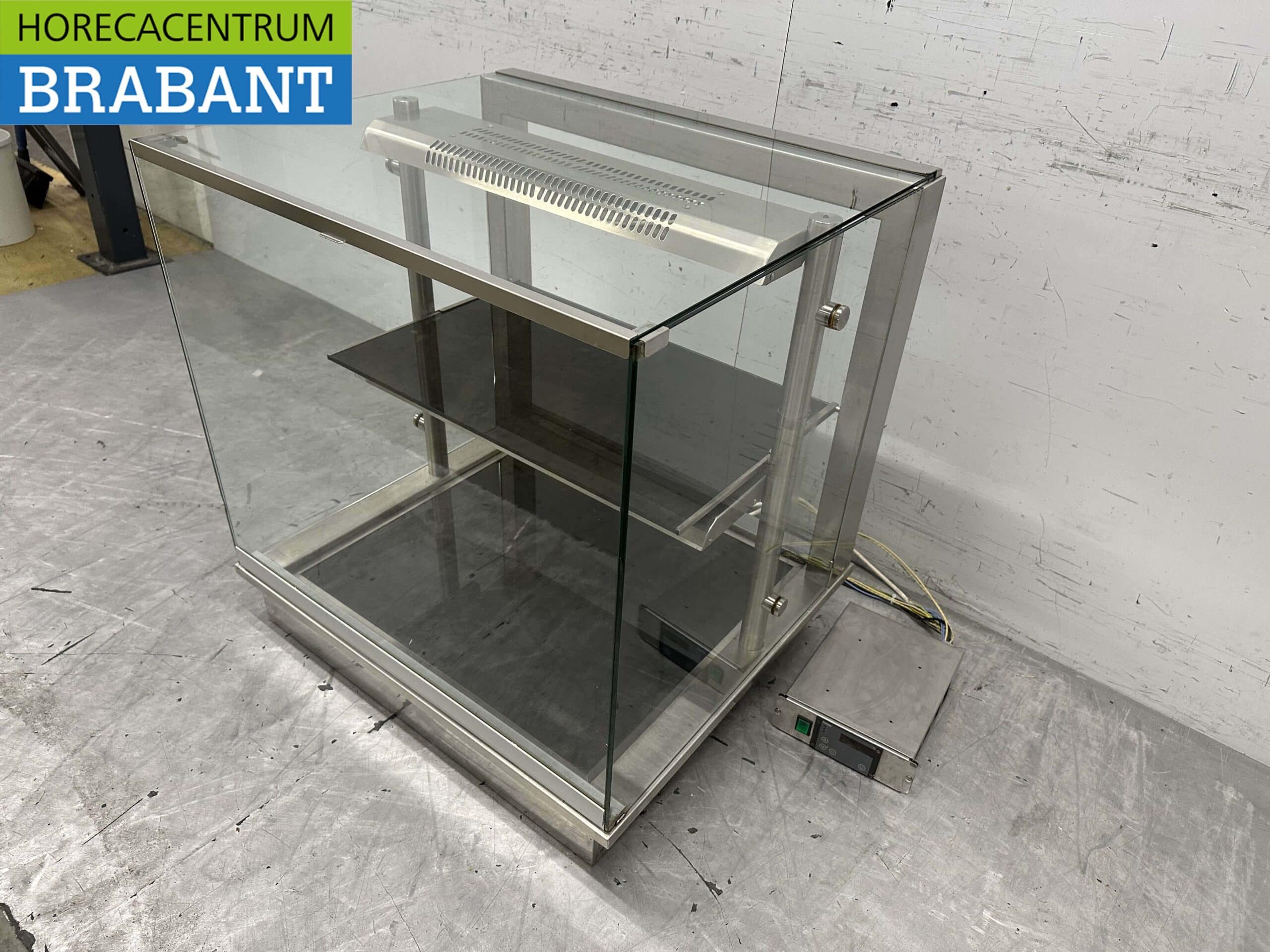 RVS Ideal Ake Infrarood Warmhoudvitrine Warmtevitrine 80 cm 230V Horeca - Afbeelding 2