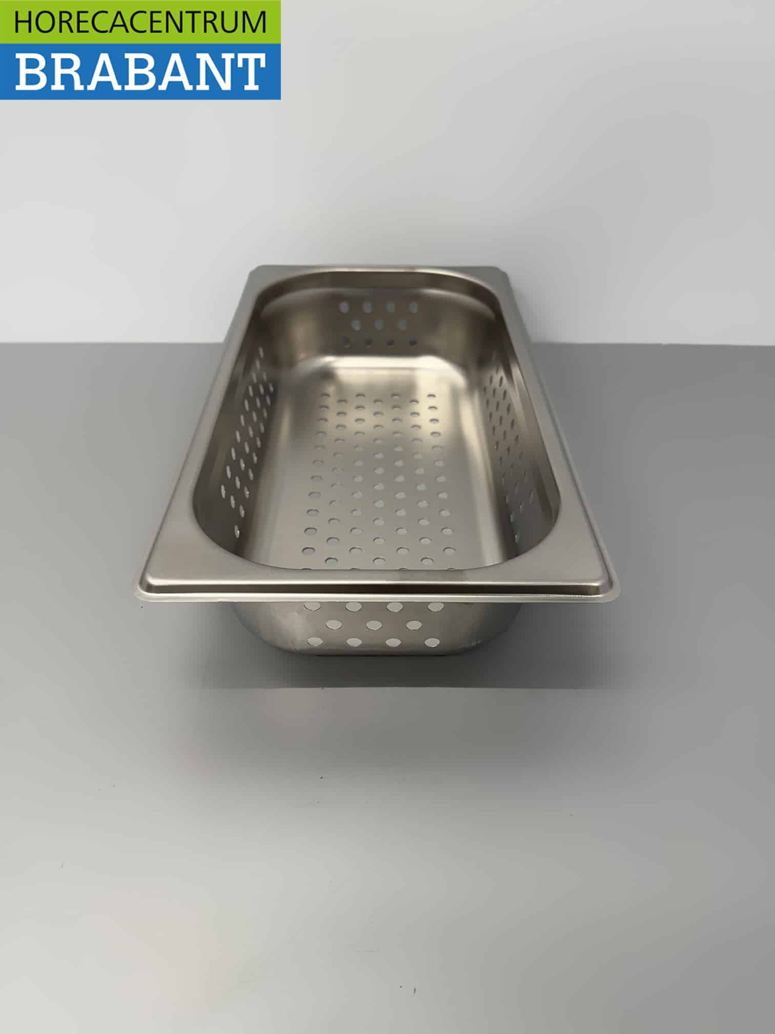 HCB RVS Geperforeerde gastronorm bak GN bak 1/3 Diepte 65 mm Horeca