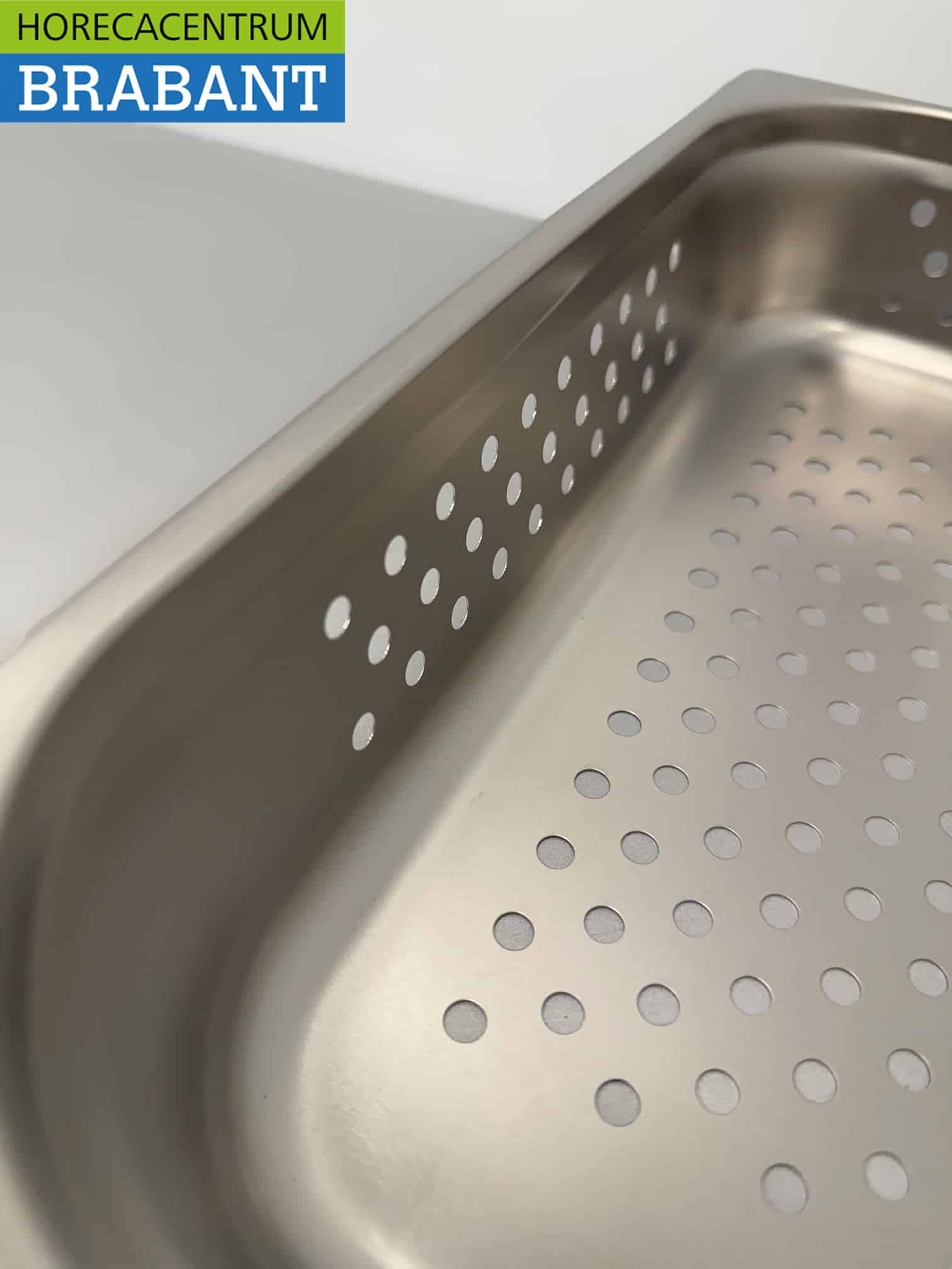 HCB RVS Geperforeerde gastronorm bak GN bak 1/3 Diepte 65 mm Horeca - Afbeelding 4