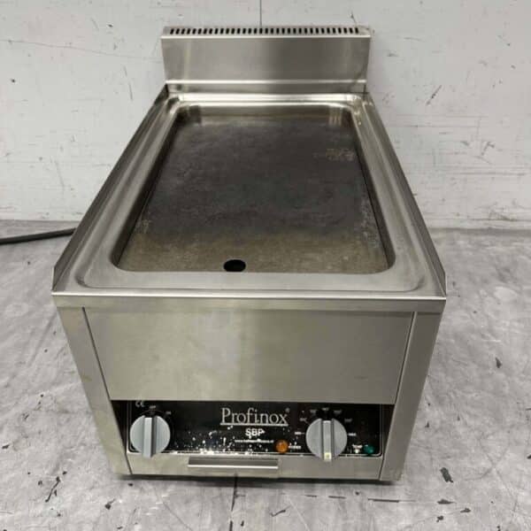 RVS Profinox Grillplaat Bakplaat Gladde bakplaat 37 cm 400V Horeca
