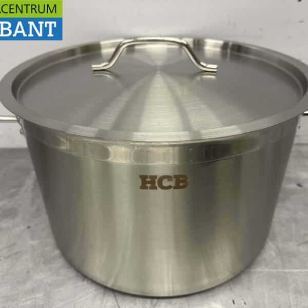 HCB RVS Soeppan Kookpan Pan Inductie 40 x 26 cm 32 liter Horeca