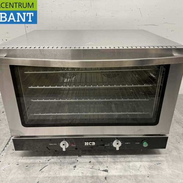 HCB RVS Heteluchtoven Convectie Oven Afbakoven Vochtinjectie / Stomen 60/40 cm 110 liter 400V Horeca