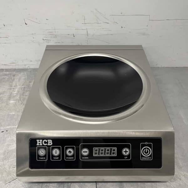 HCB RVS Inductie wok wokbrander wokplaat 3,5 kW 230V Horeca