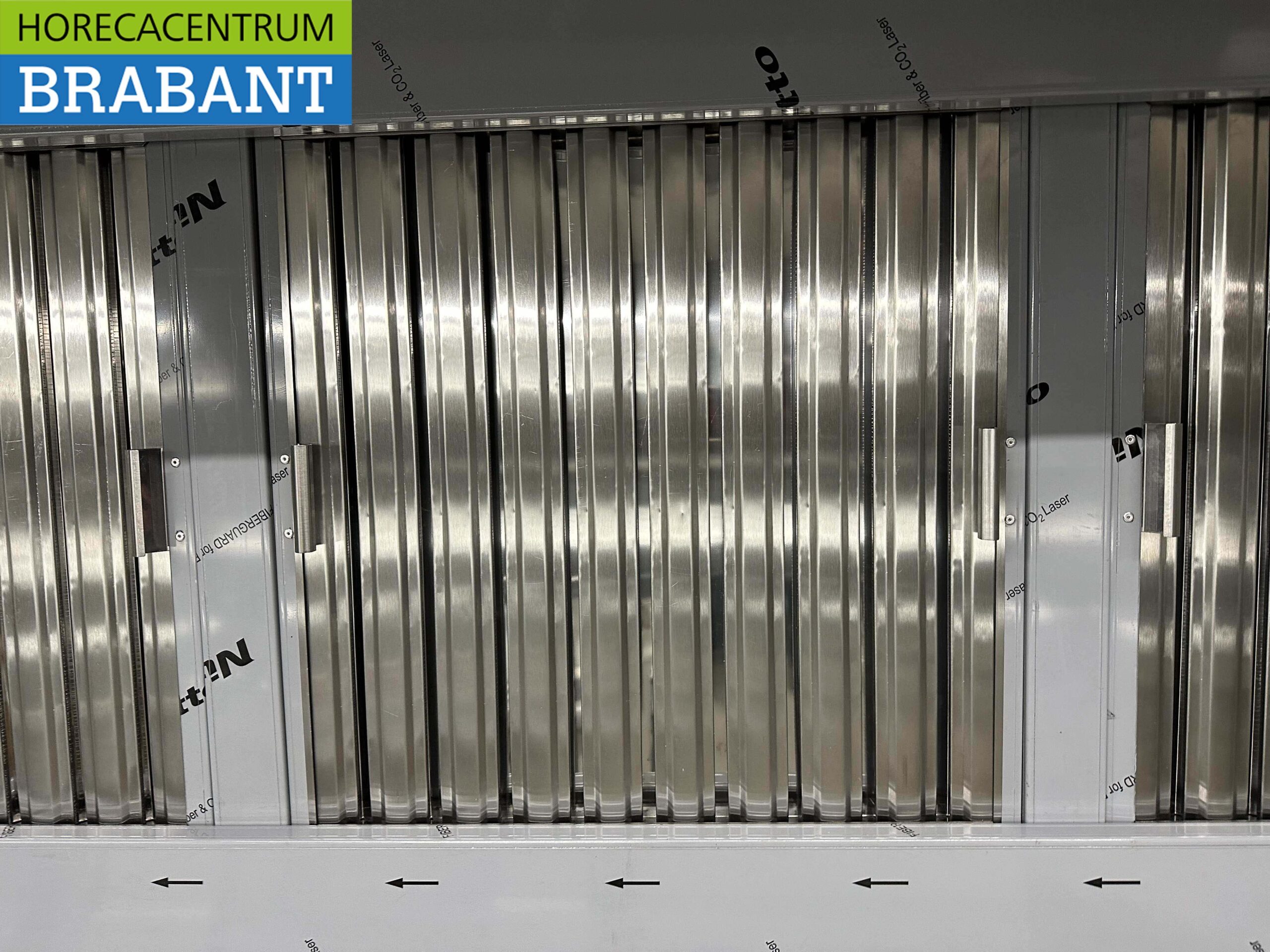 HCB RVS Afzuigkap Dampkap met lamellen filters Premium-line 250 cm Box model Doos model Horeca - Afbeelding 5