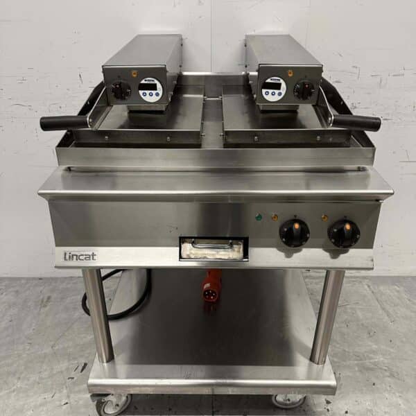 RVS Lincat Clam Grill Hamburgergrill Grillplaat 80 cm 17,2kW 400V Horeca
