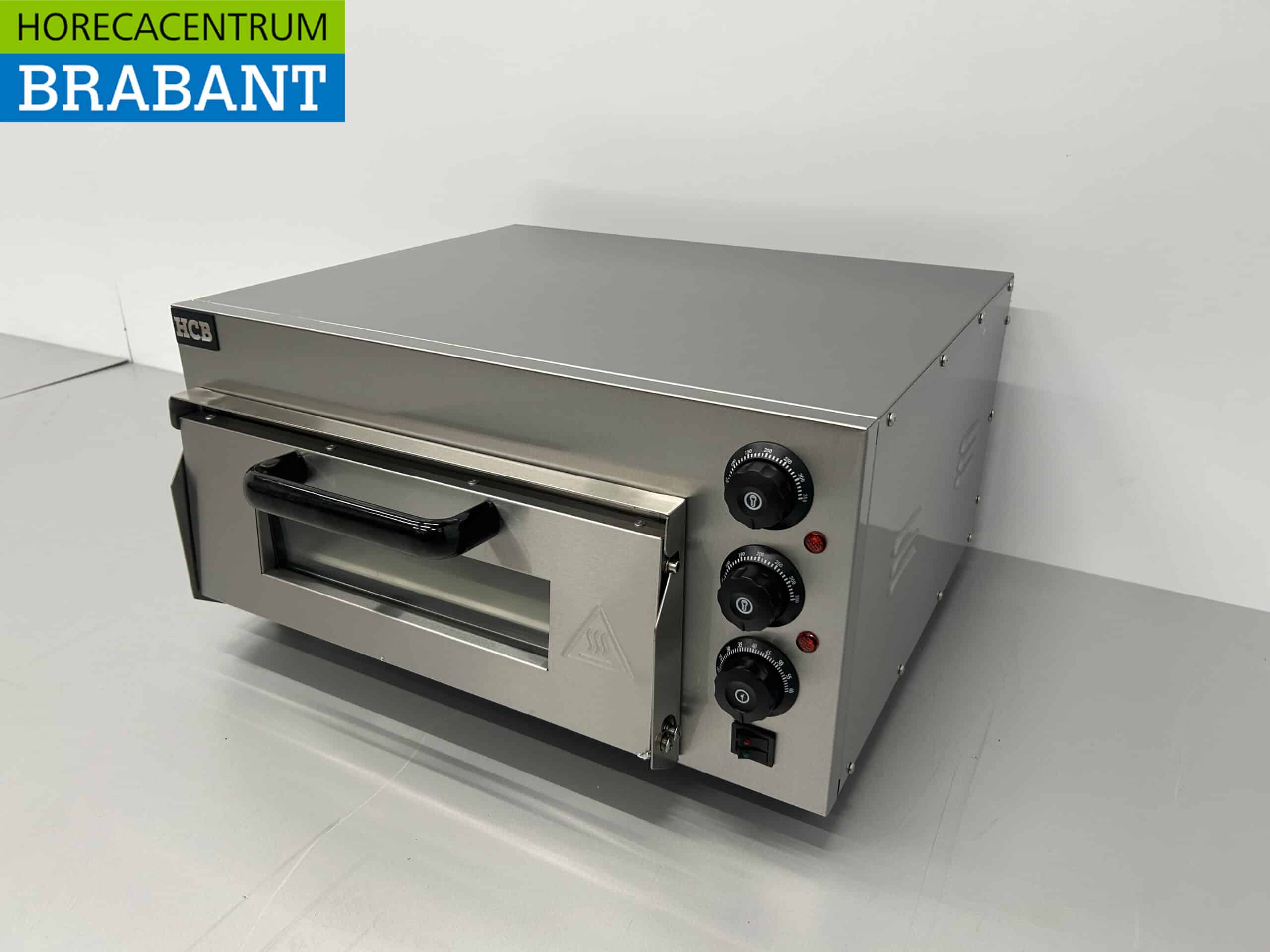 HCB RVS Pizzaoven oven 40 cm steen 230V Horeca - Afbeelding 2