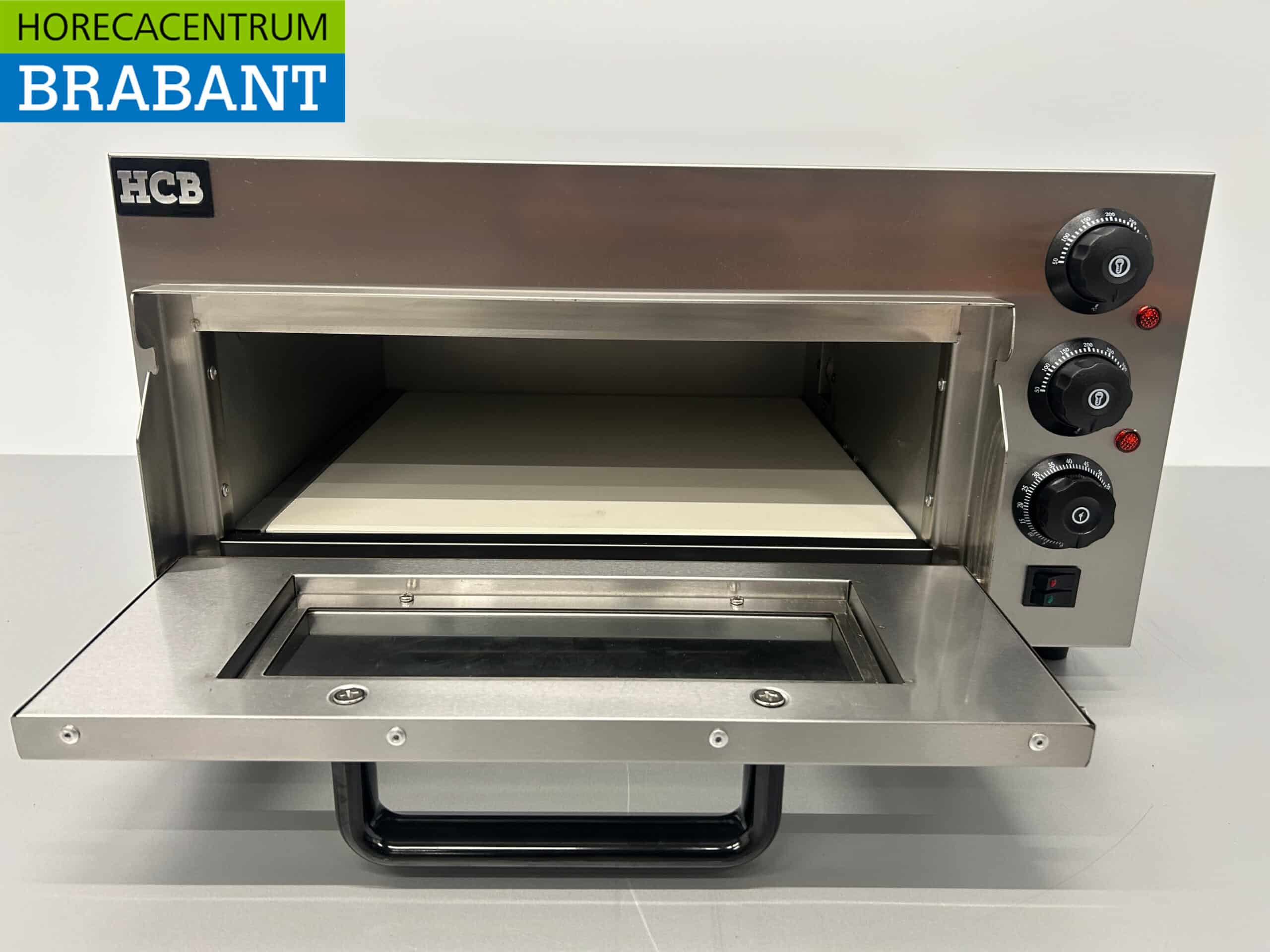 HCB RVS Pizzaoven oven 40 cm steen 230V Horeca - Afbeelding 4