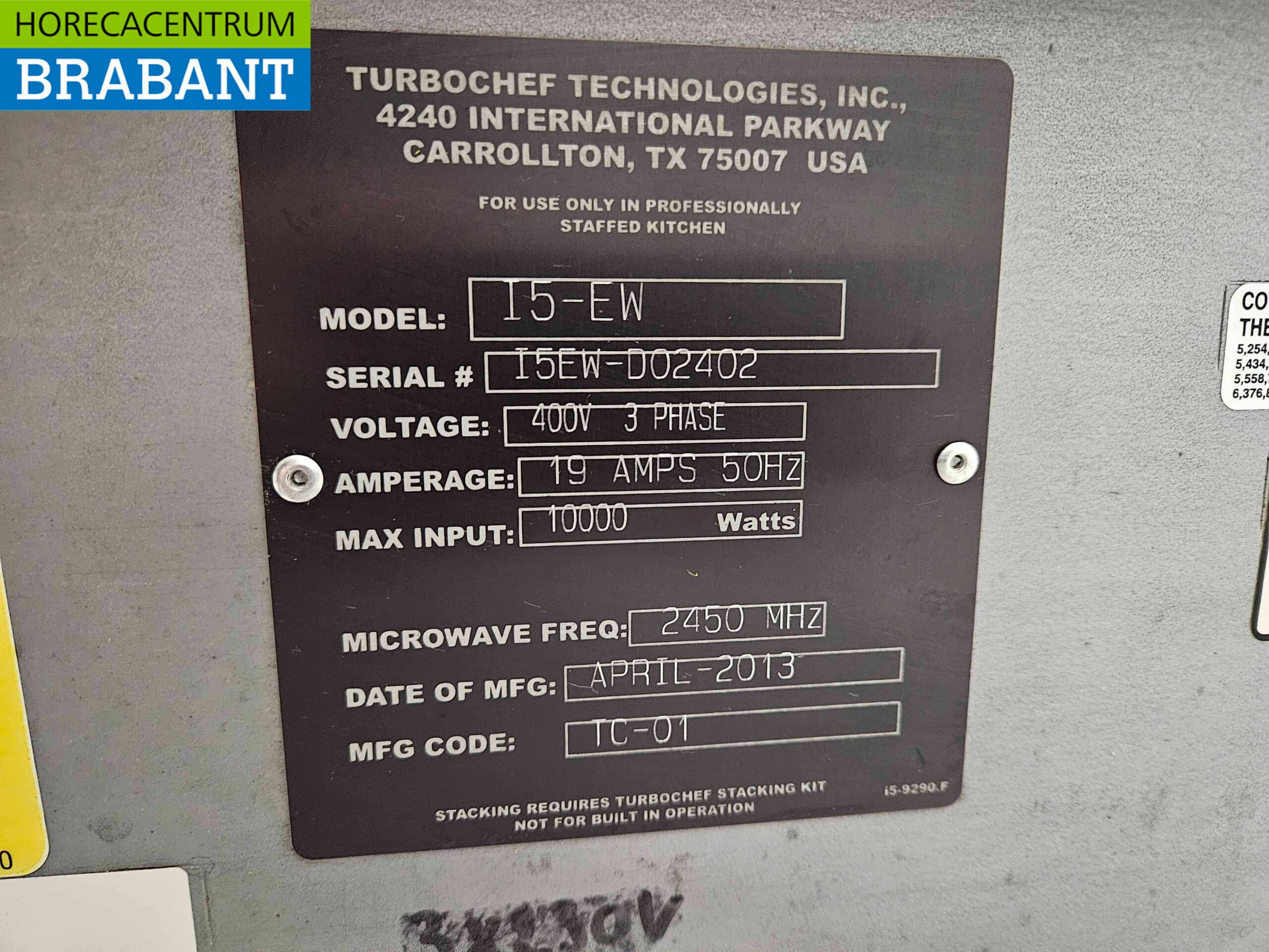 RVS Turbochef I5 Magnetronoven High speed oven 400V Horeca - Afbeelding 5