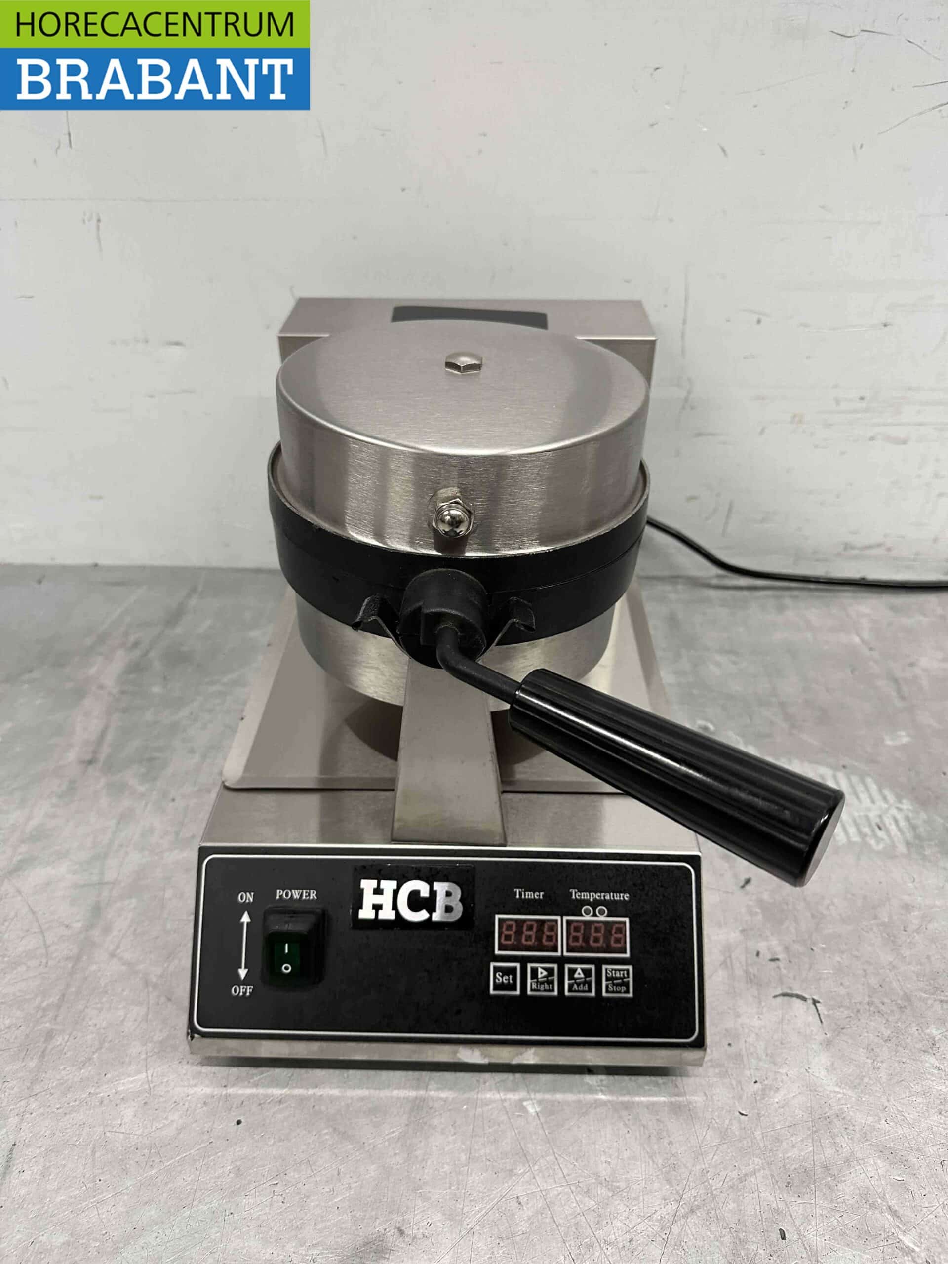 HCB RVS Digitale wafelijzer met timer 230V Horeca