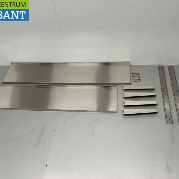 HCB RVS Dubbel Wandschap Schap Basic-line 150 x 30 cm Horeca