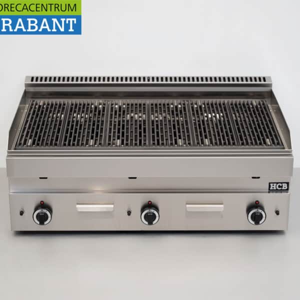 HCB RVS Lavagrill grill steengrill 650 Series 102 cm 16,5 kW Gas Horeca