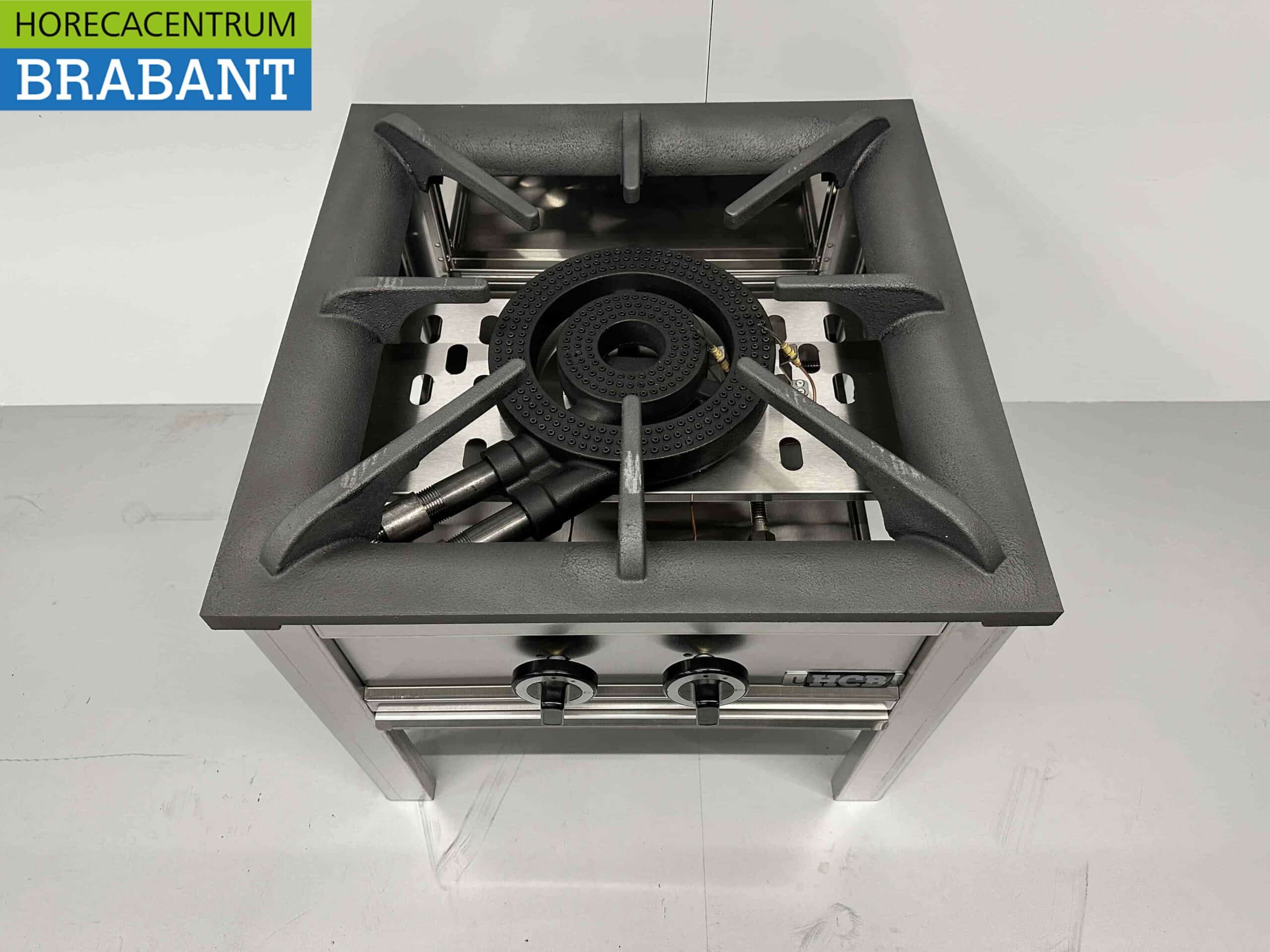 HCB RVS Hokker Wokbrander Wok Dubbele brander Premium-line 22 kW Horeca - Afbeelding 4