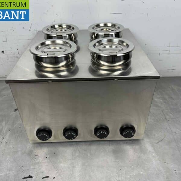 RVS Hotpot Hot Pot bain marie 4 x 2 liter 230V Horeca