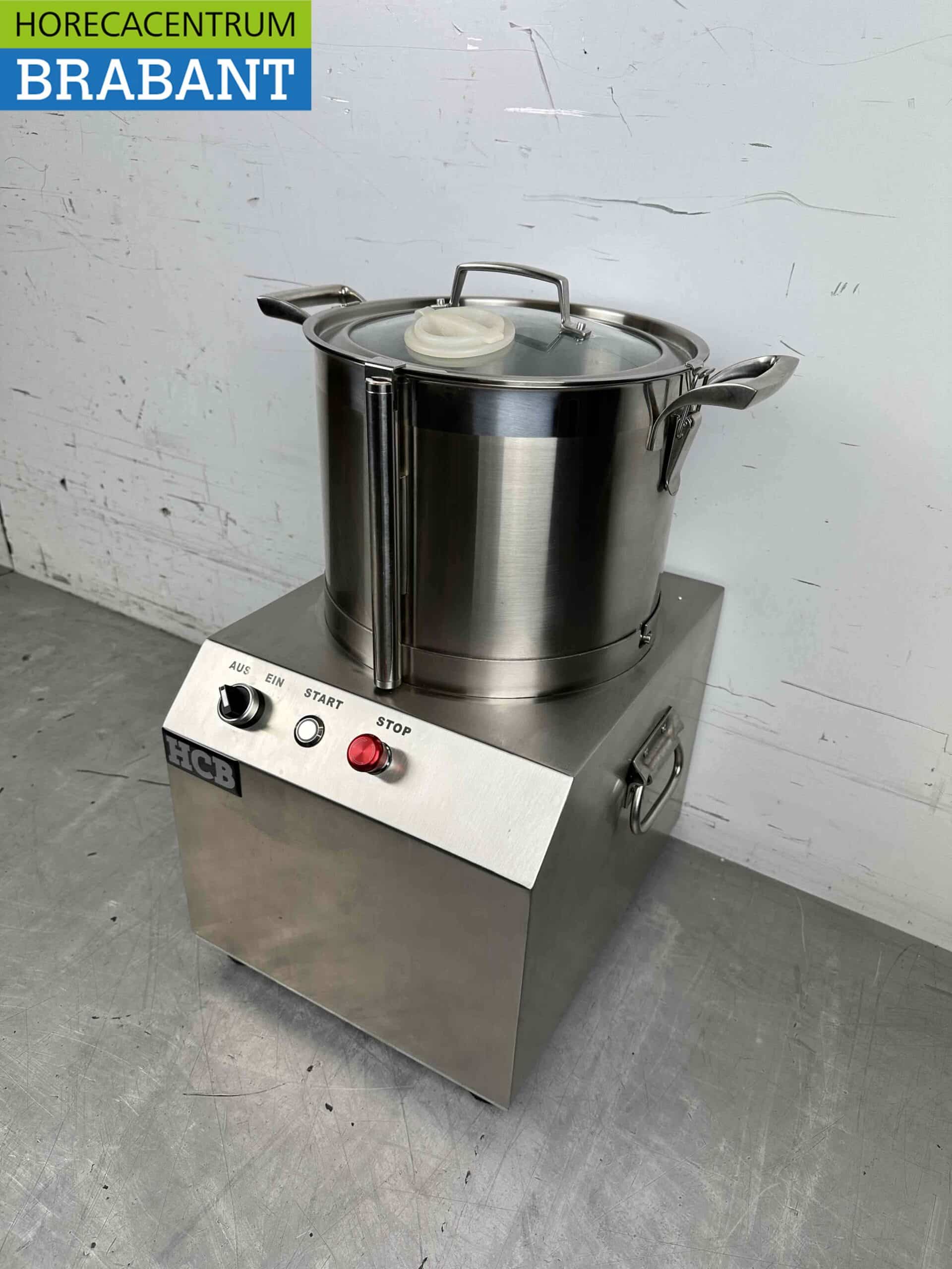HCB RVS Groentesnijmachine Groentecutter 10 liter 230V Horeca - Afbeelding 2