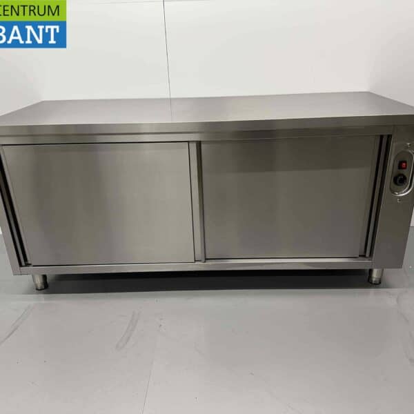 HCB RVS Warmhoudkast Bordenwarmhoudkast 2 schuifdeuren Premium-line 180 cm Horeca