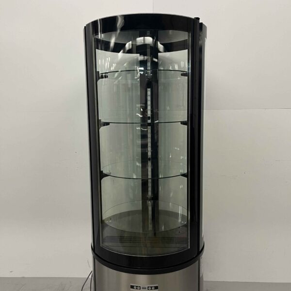HCB RVS Ronde koelvitrine Gebaksvitrine 400 liter 230V Horeca