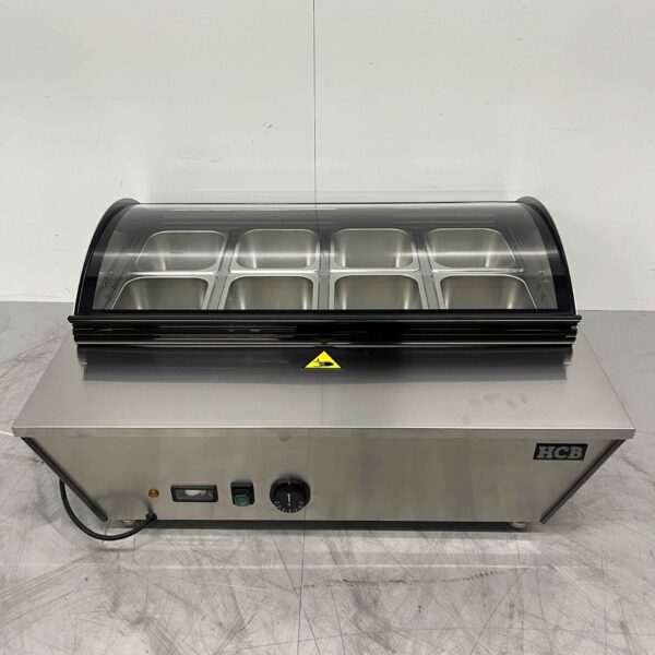 HCB RVS Warmhoudvitrine 67 liter 76,5 cm 230V Horeca