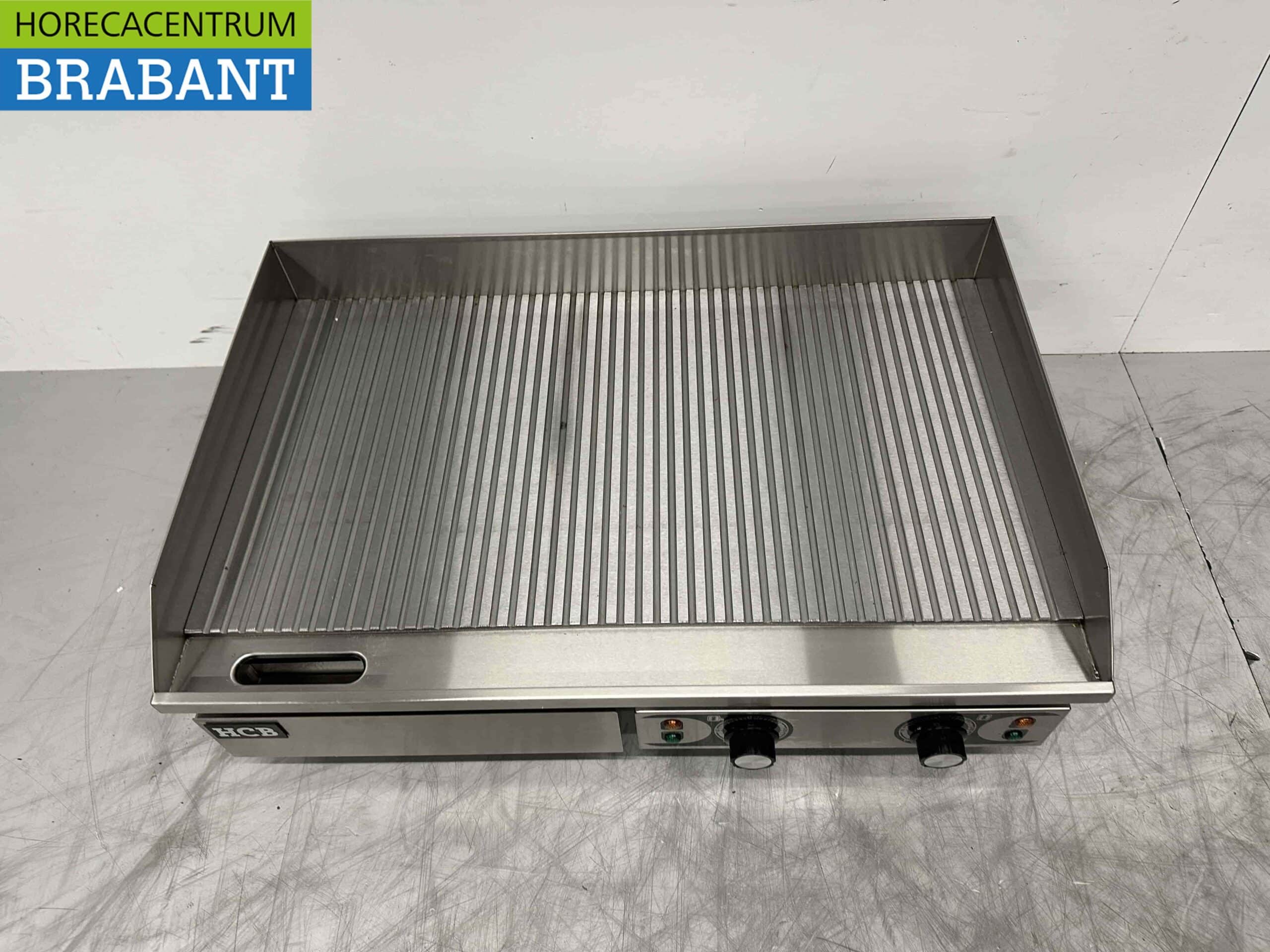 HCB RVS Grillplaat Bakplaat Geribbeld 73 cm 400V Horeca - Afbeelding 4