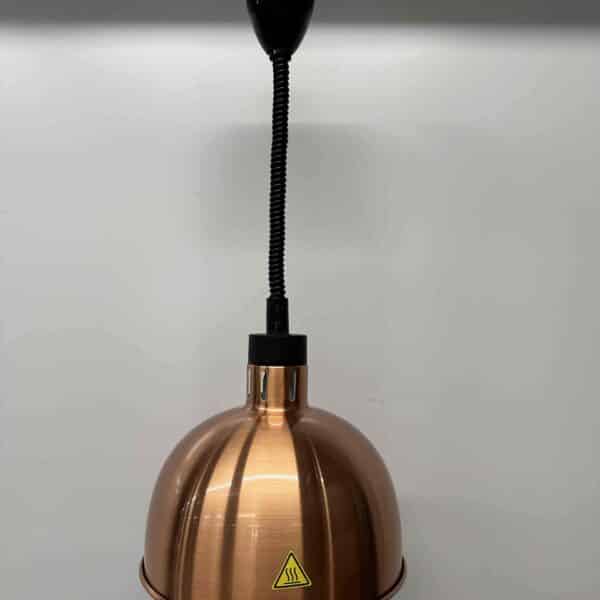 HCB Warmtelamp Warmhoudlamp Half rond Brons 290 mm 250 watt 230V Horeca