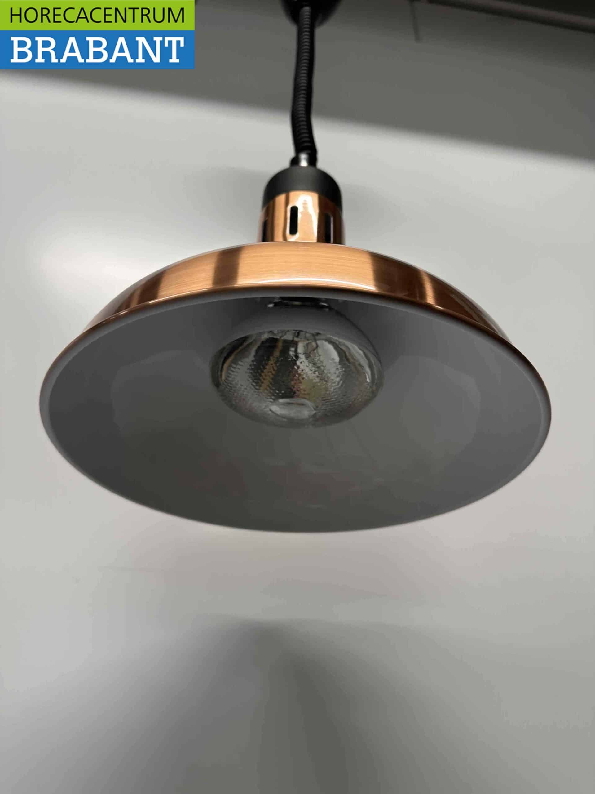 HCB Warmtelamp Warmhoudlamp Brons 290 mm 250 watt 230V Horeca - Afbeelding 2
