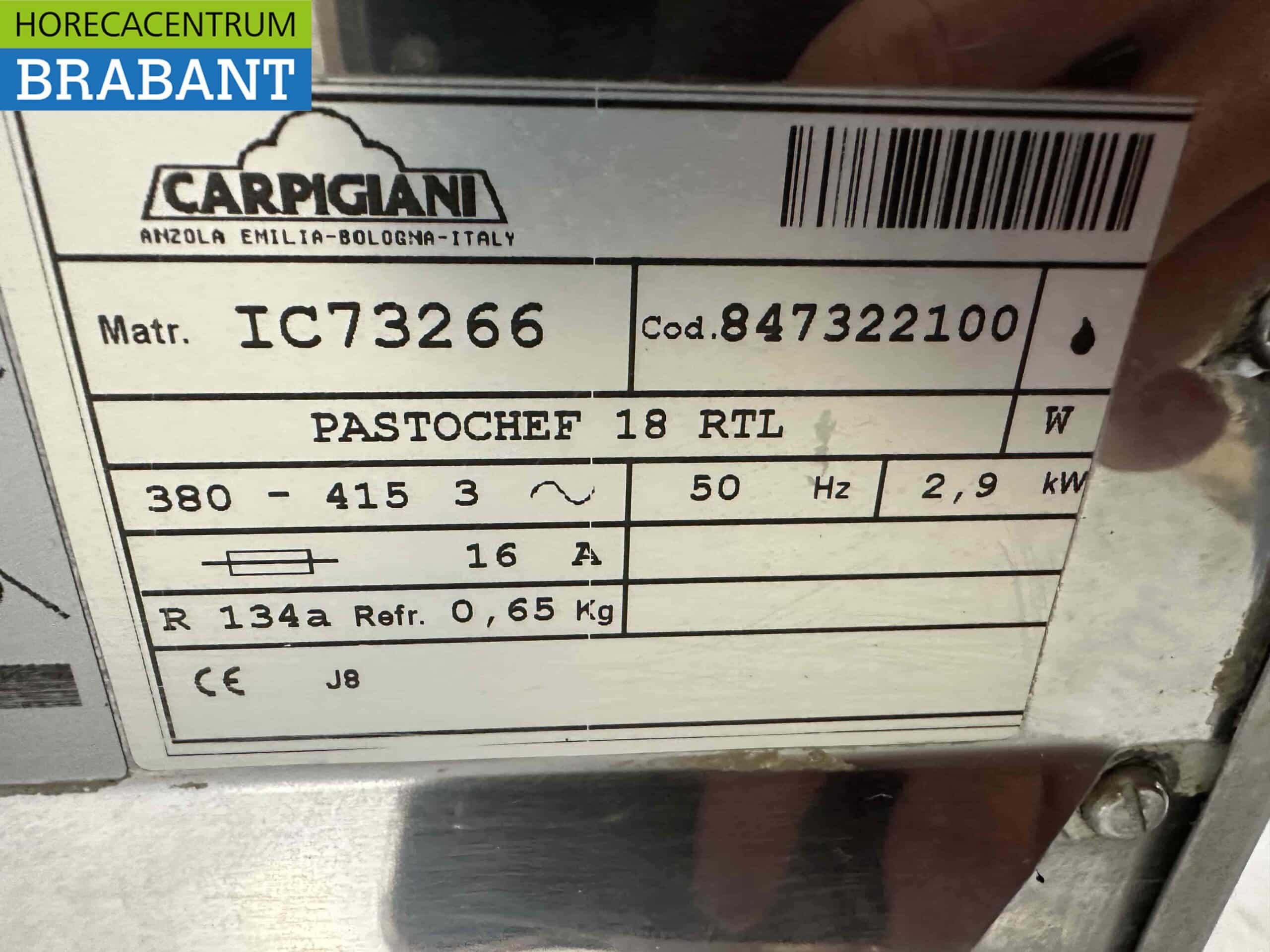 RVS Carpigiani Pastochef 18 RTL Pasteurisatie Pasteureer ketel 400V Horeca - Afbeelding 7
