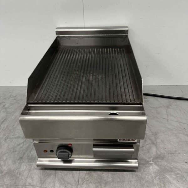 RVS Modular Bakplaat Grillplaat Geribbeld plancha 40 cm 400V Horeca