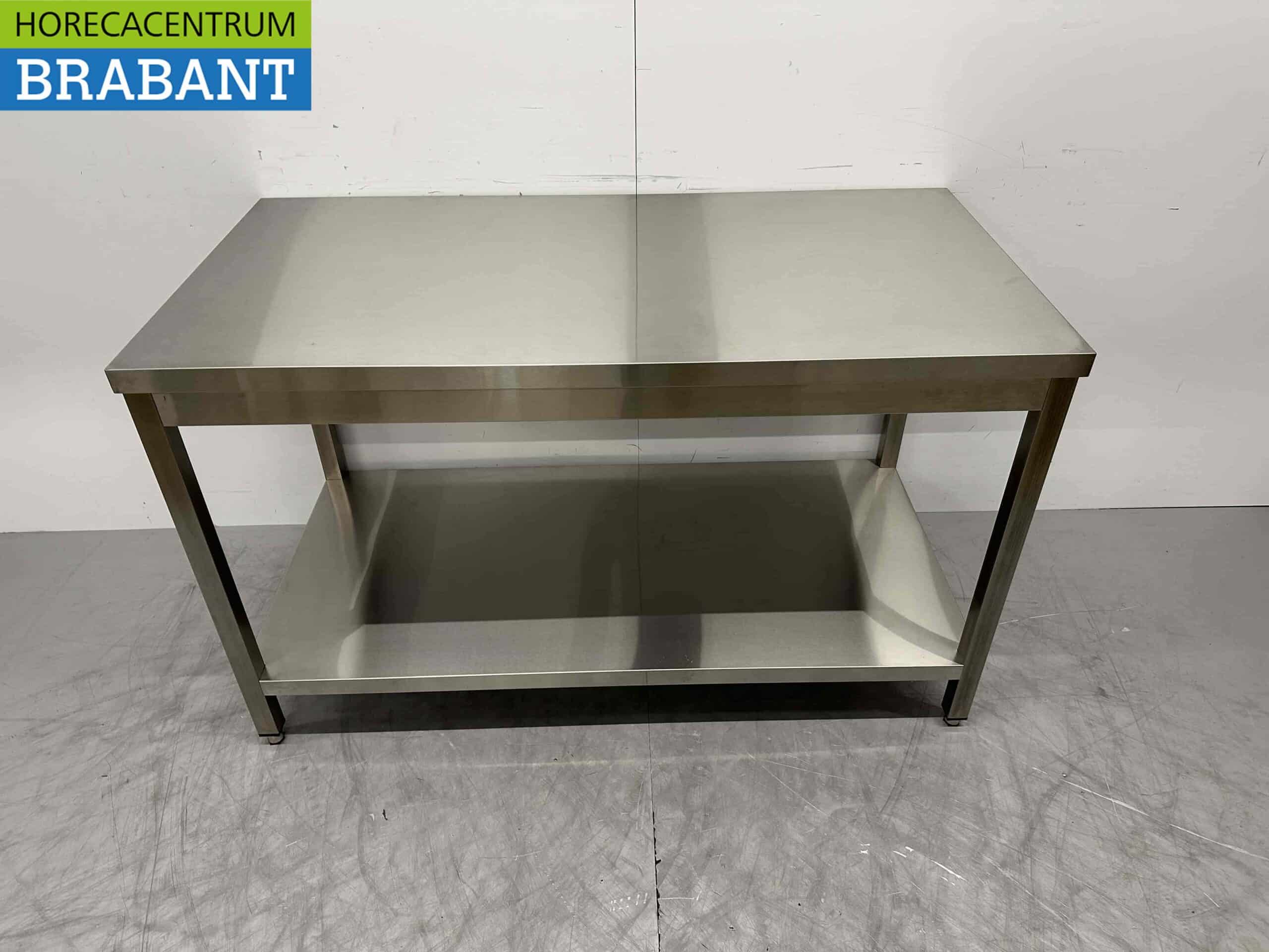HCB RVS Werktafel Tafel Basic-line 140 x 70 x 85 cm Horeca - Afbeelding 2