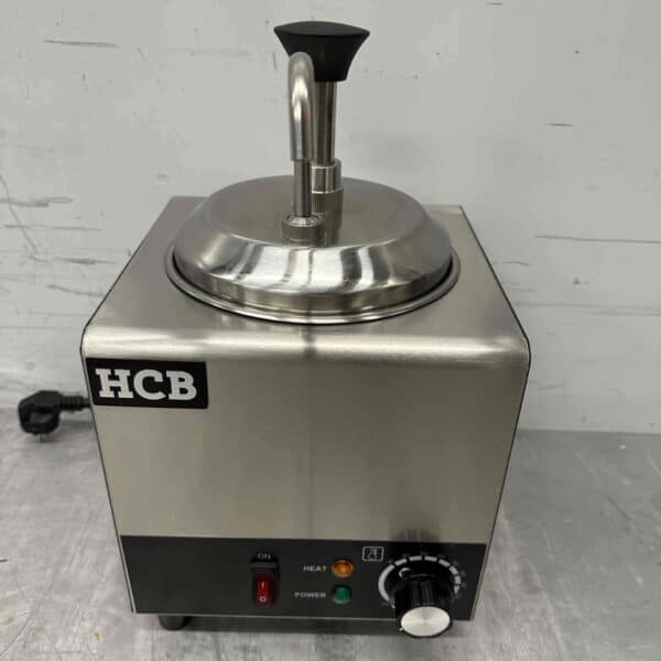 HCB RVS Verwarmde sauspomp Sauswarmer 2 liter Kaas Karamel Boter Chili Fondant 230V Horeca