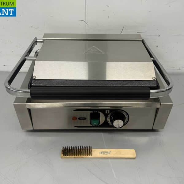 HCB RVS Contactgrill Paninigrill Grill Geribbeld/glad 230V Horeca