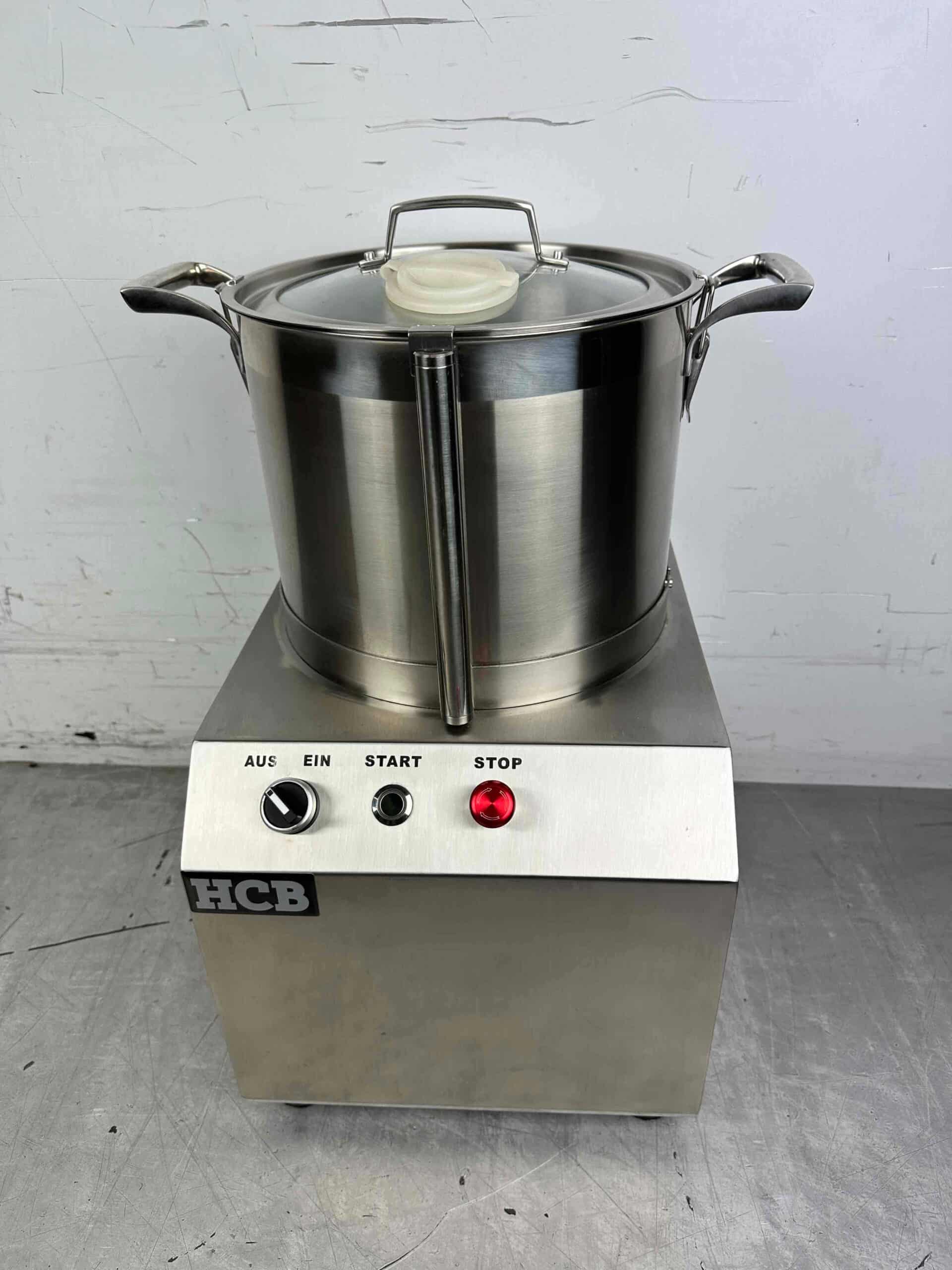 HCB RVS Groentesnijmachine Groentecutter 10 liter 230V Horeca