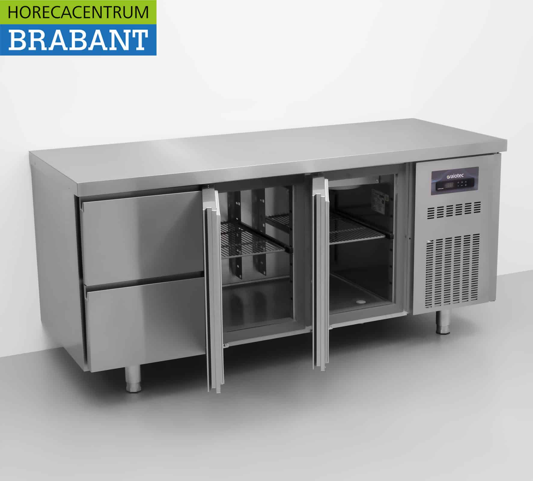 RVS Coreco Premium koelwerkbank 2 laden en 2 deuren 1/1 gastronorm 179,5 cm Horeca - Afbeelding 4