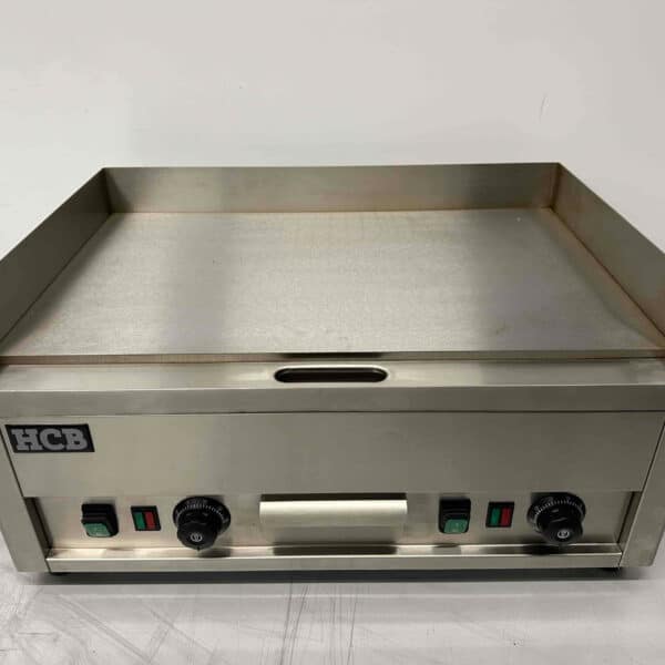 HCB RVS Grillplaat Bakplaat Gladde bakplaat 66 cm 400V Horeca