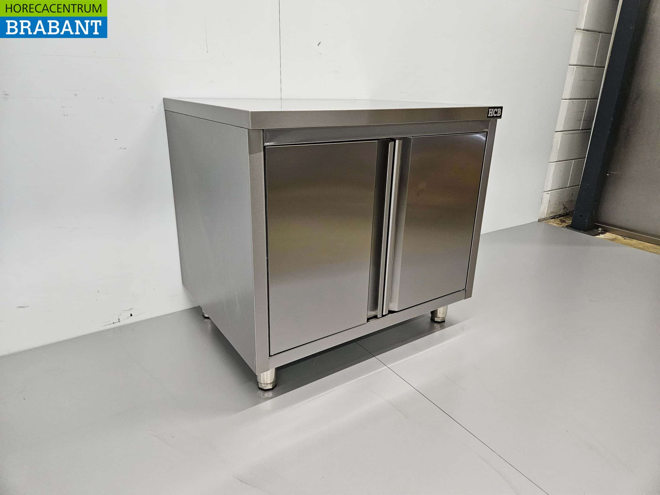 HCB RVS Werkkast Kast 2 deuren Premium-line 90 cm Horeca - Afbeelding 3