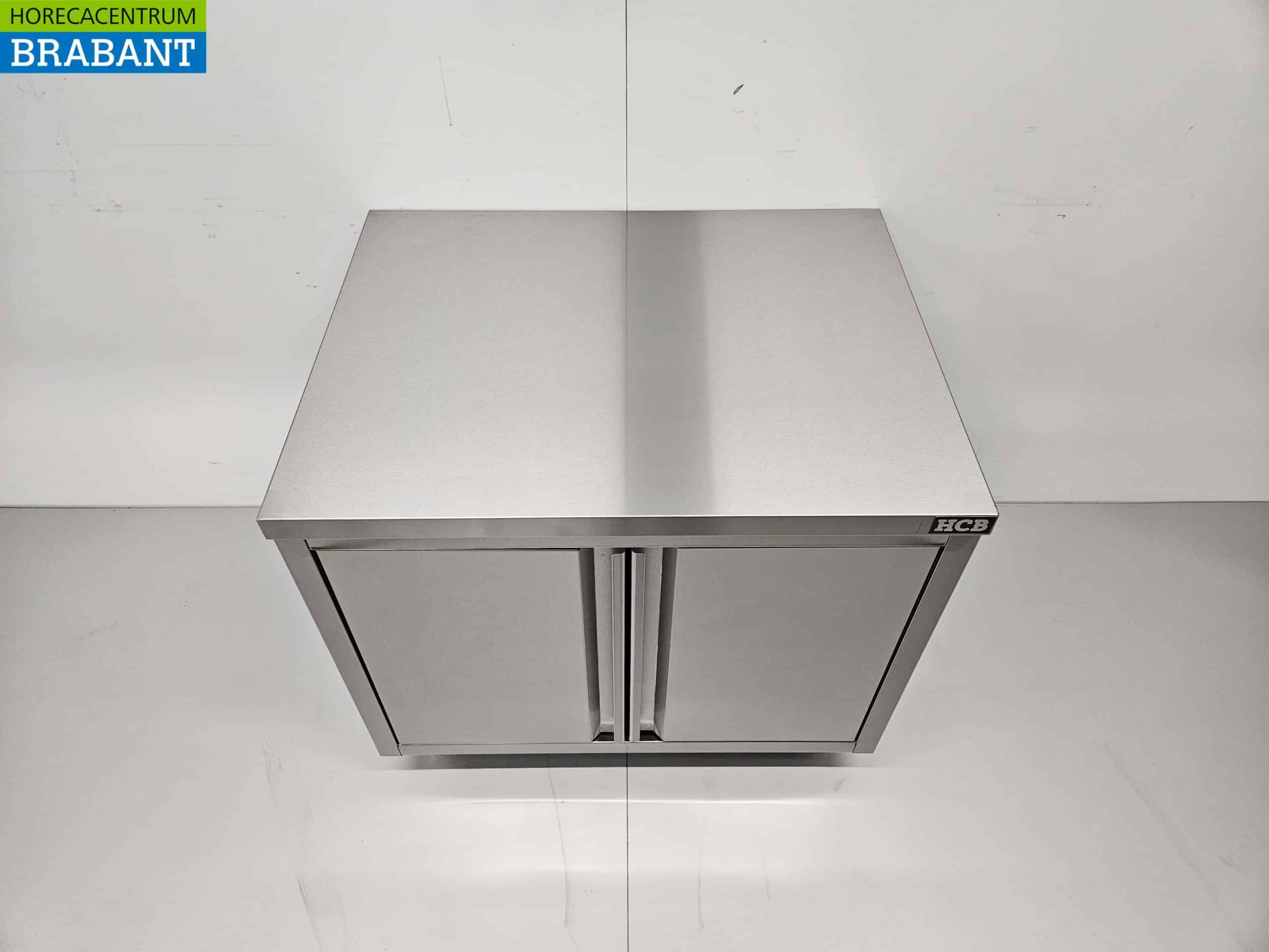HCB RVS Werkkast Kast 2 deuren Premium-line 90 cm Horeca - Afbeelding 4
