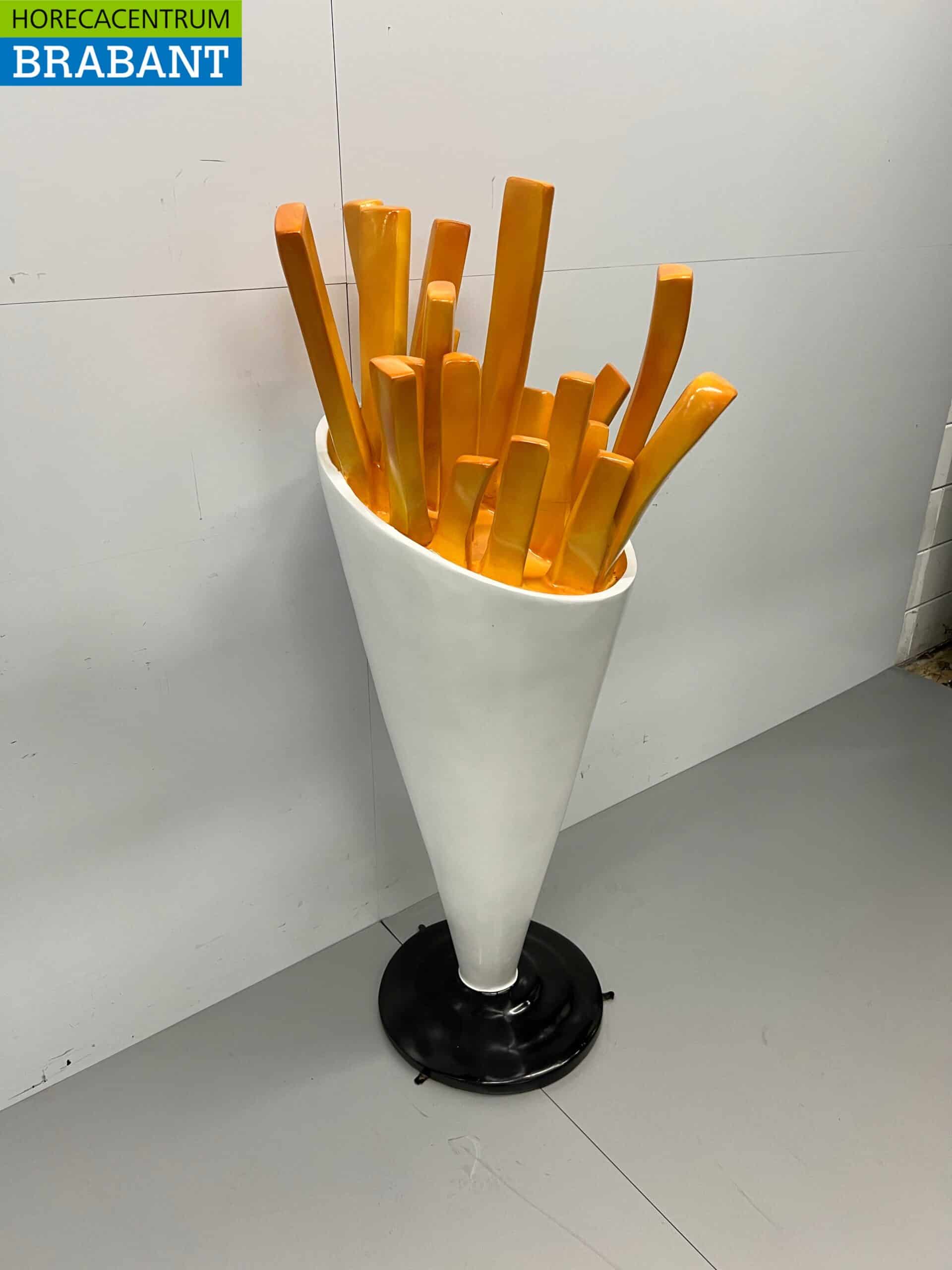 HCB Polyester Puntzak Friet Frietzak Patatzak 150 cm Reclame Stoepreclame Horeca - Afbeelding 2