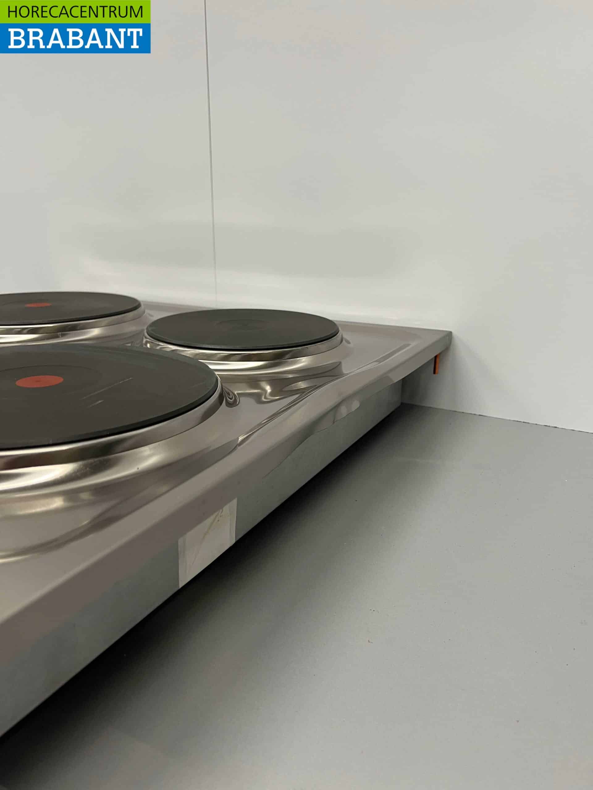 RVS Mareno 4 pits Drop-in elektrisch fornuis kookplaat 60 cm 400V Horeca - Afbeelding 4