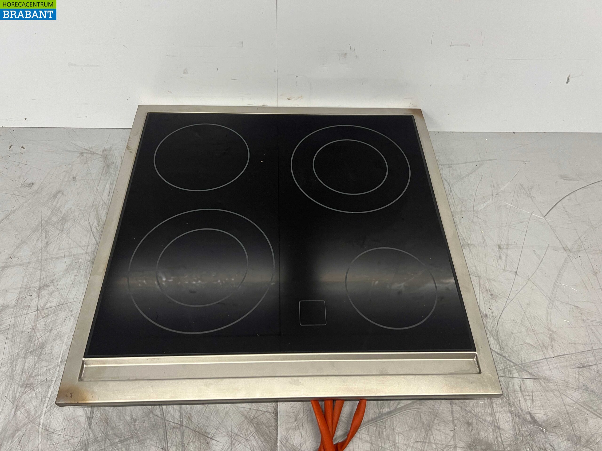 RVS Mareno 4 pits Drop-in Keramisch fornuis kookplaat 60 cm 400V Horeca - Afbeelding 4