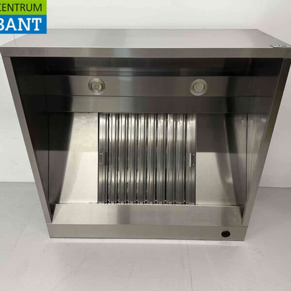 HCB RVS Afzuigkap Dampkap met lamellen filters Premium-line 100 cm Box model Horeca